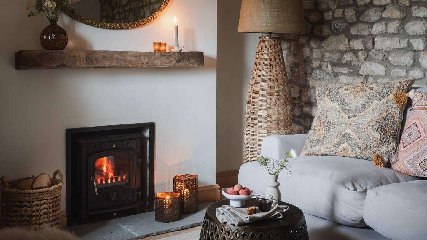 Uncover the traditional, cottage-style living room, where a world of romantic rusticity resides 