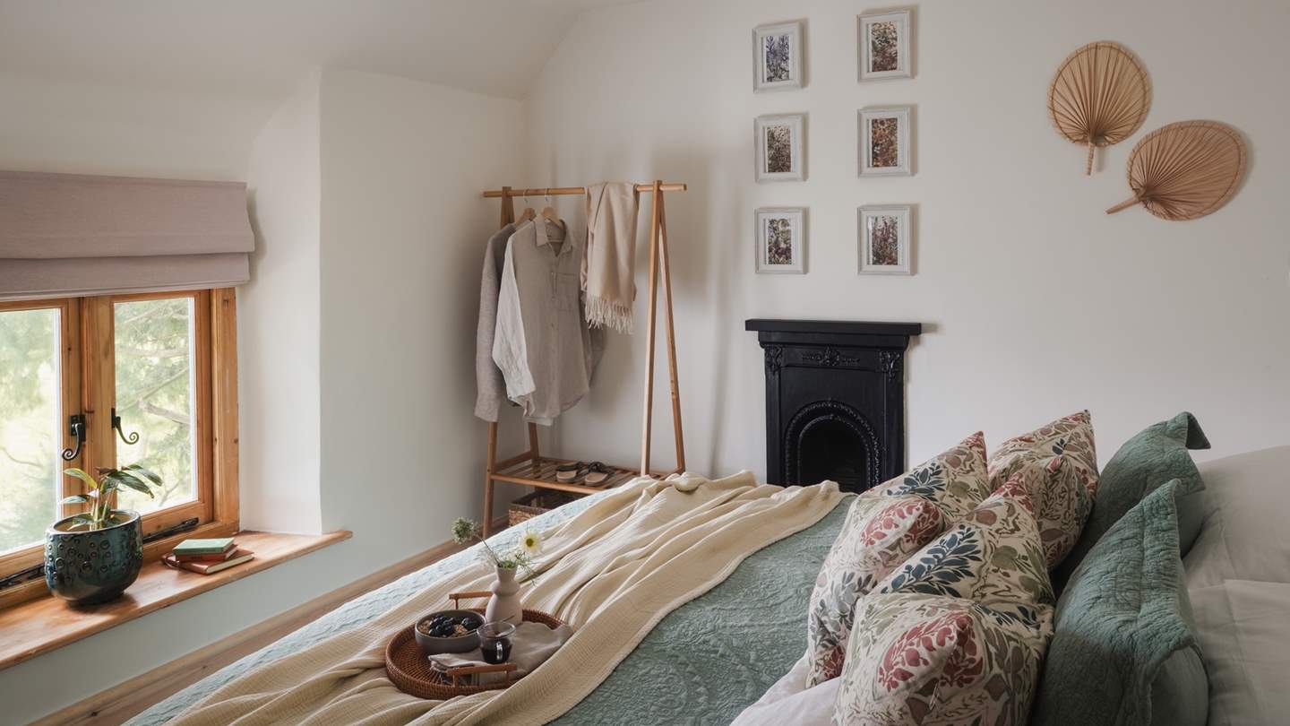 Seek lingering-lie ins on the French, rattan super-king-sized bed, which can also be set as twin beds, draped in the most luxury of linens