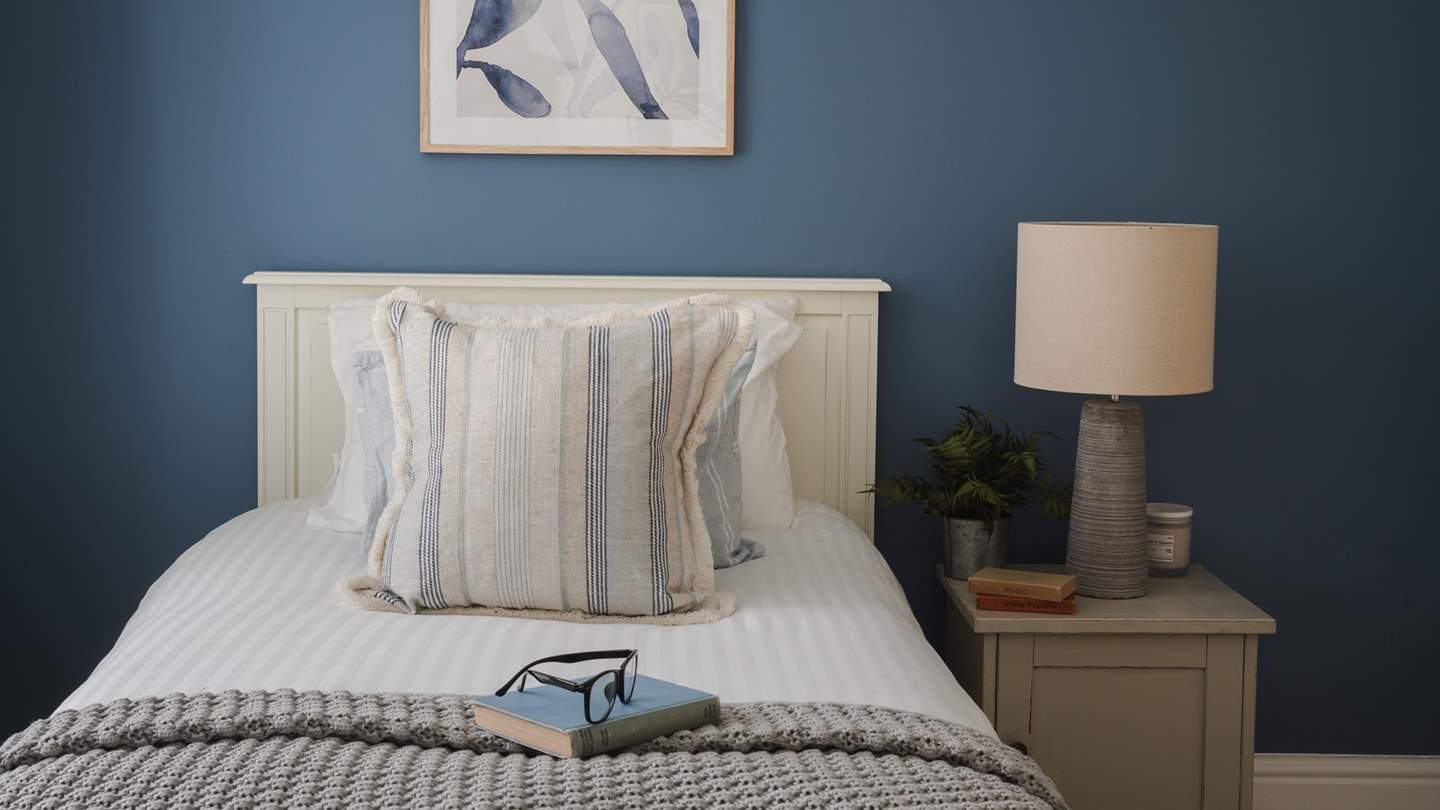 Sporting ocean hues reminiscent of the South Devon coastline just a mile from the doorstep