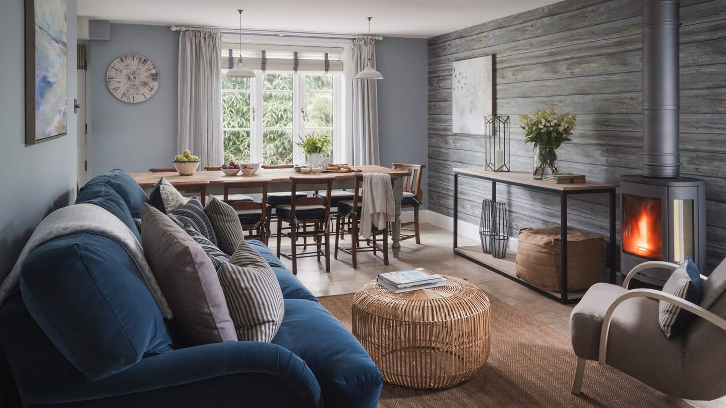 Promising restful indoor spaces that frame the beautiful countryside scenes outside 