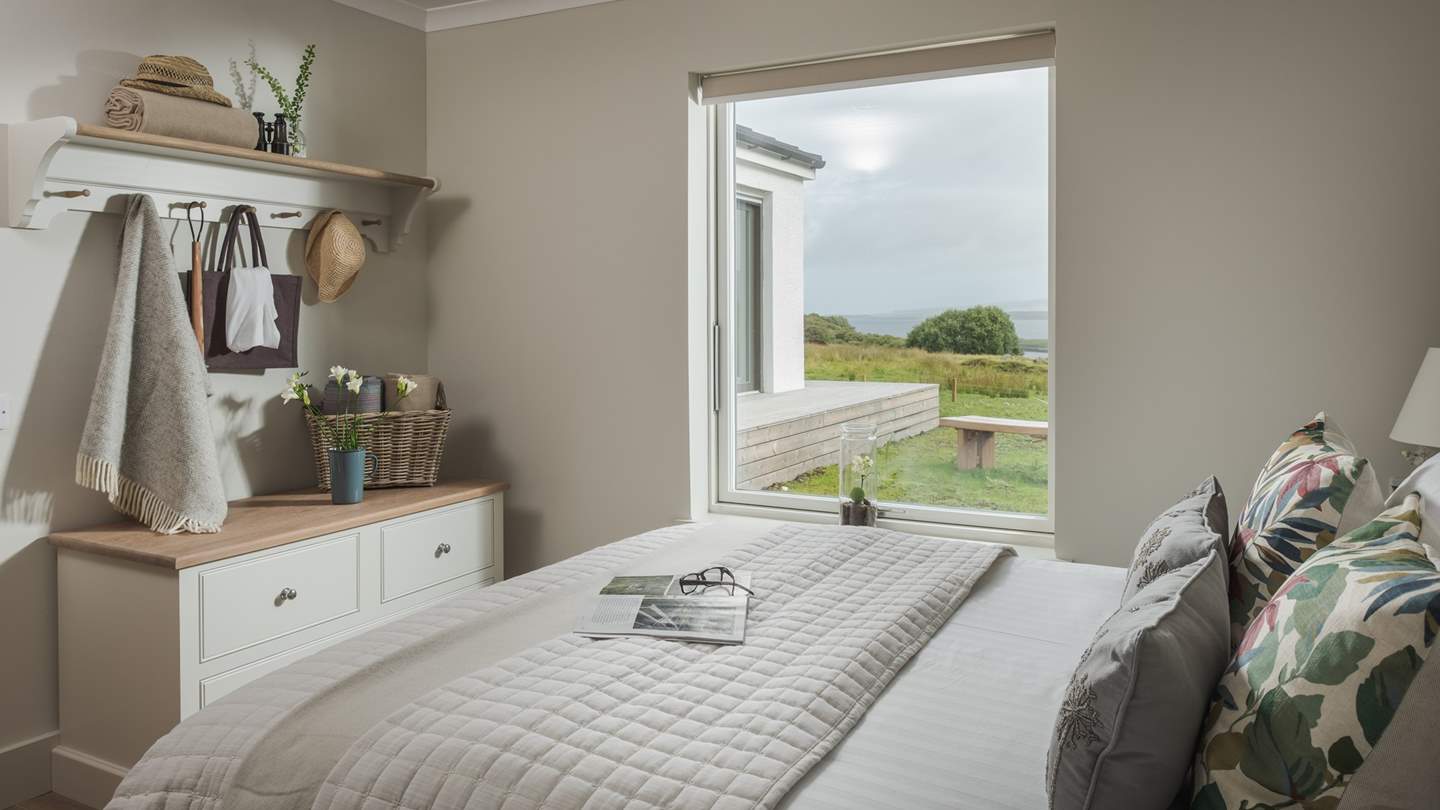 Tempting for slow mornings, it affords incredible views of Loch Dunvegan that can be enjoyed from comforting linens