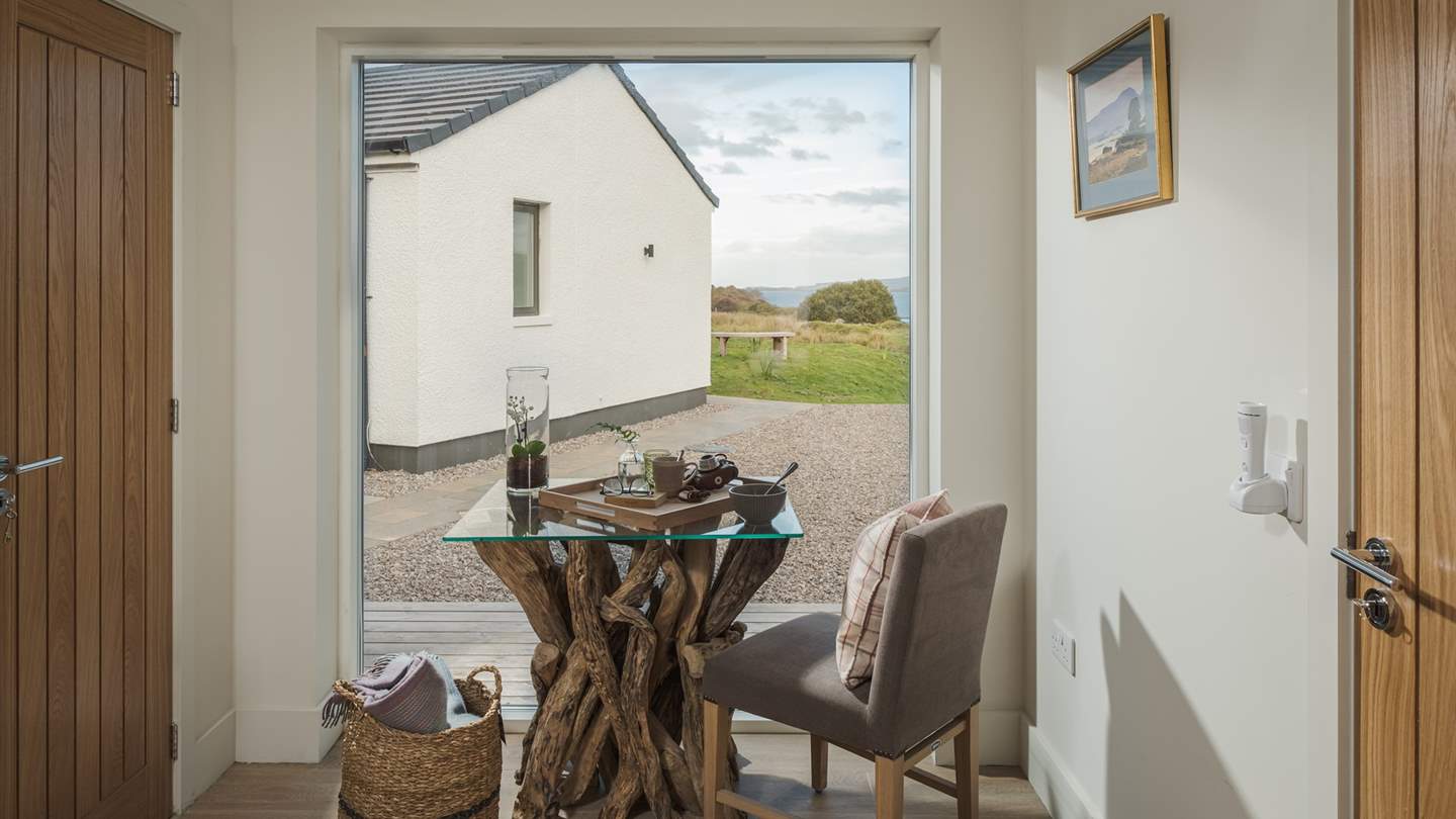 Settle down to enjoy glimpses of the ocean...