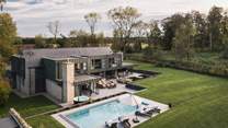 The beautifully manicured garden is perfect for allowing little ones and four-legged friends to play freely