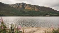 The estate has its own shoreline reachable via private roads from Coruanan Farmhouse 