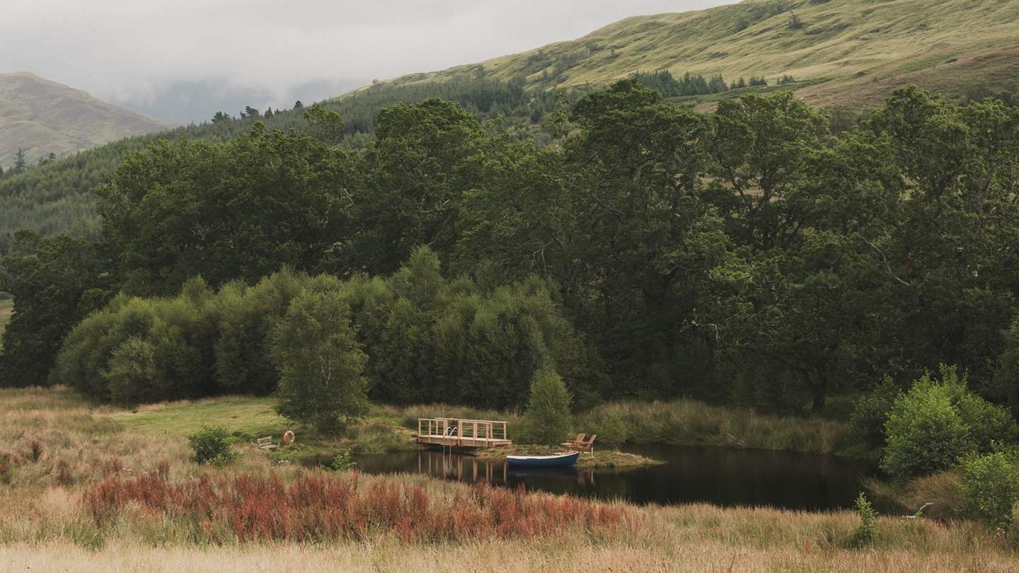 Reconnect with your surroundings with a dip in the natural swimming pond for experienced wild swimmers, found on the Coruanan estate 