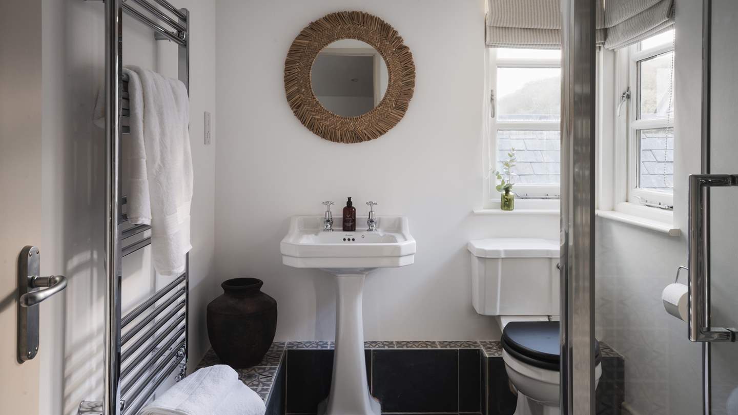 This bedroom has its own ensuite bathroom with a walk-in shower 