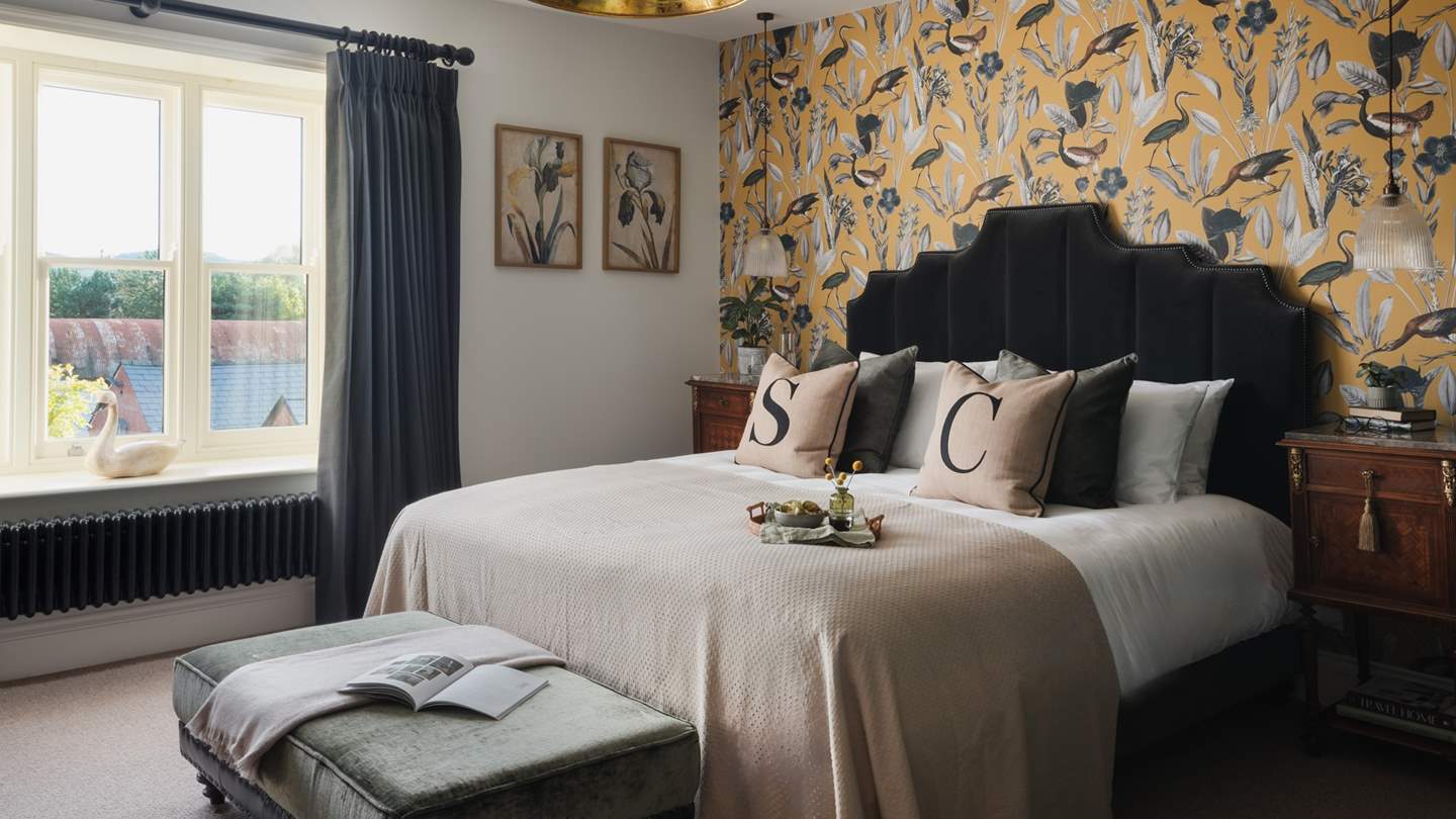 Beckoning for blissful nights of rest, the first bedroom promises a Harris Tweed king size bed complete with cloud-soft linens for the deepest of sleeps