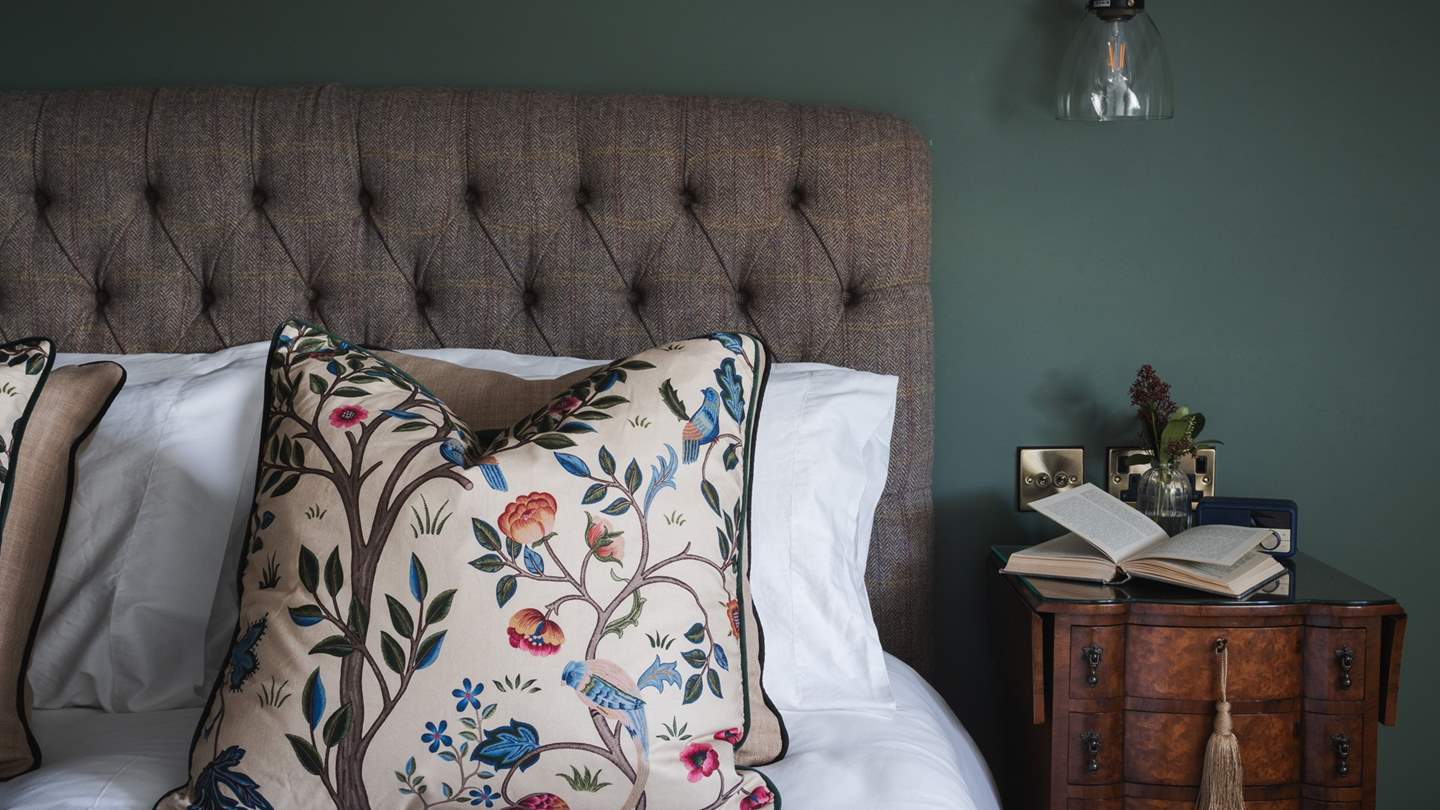 Adding comfort to restful nights is a pocket-sprung mattress and the highest quality cotton bed linens