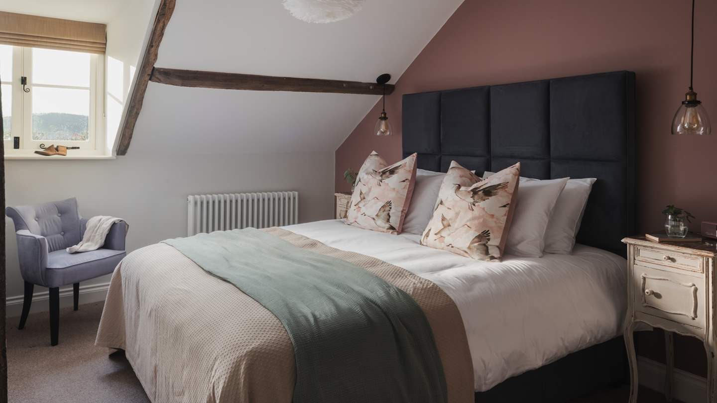 The fifth bedroom features a zip-and-link super king bed that can be made into two large singles if required