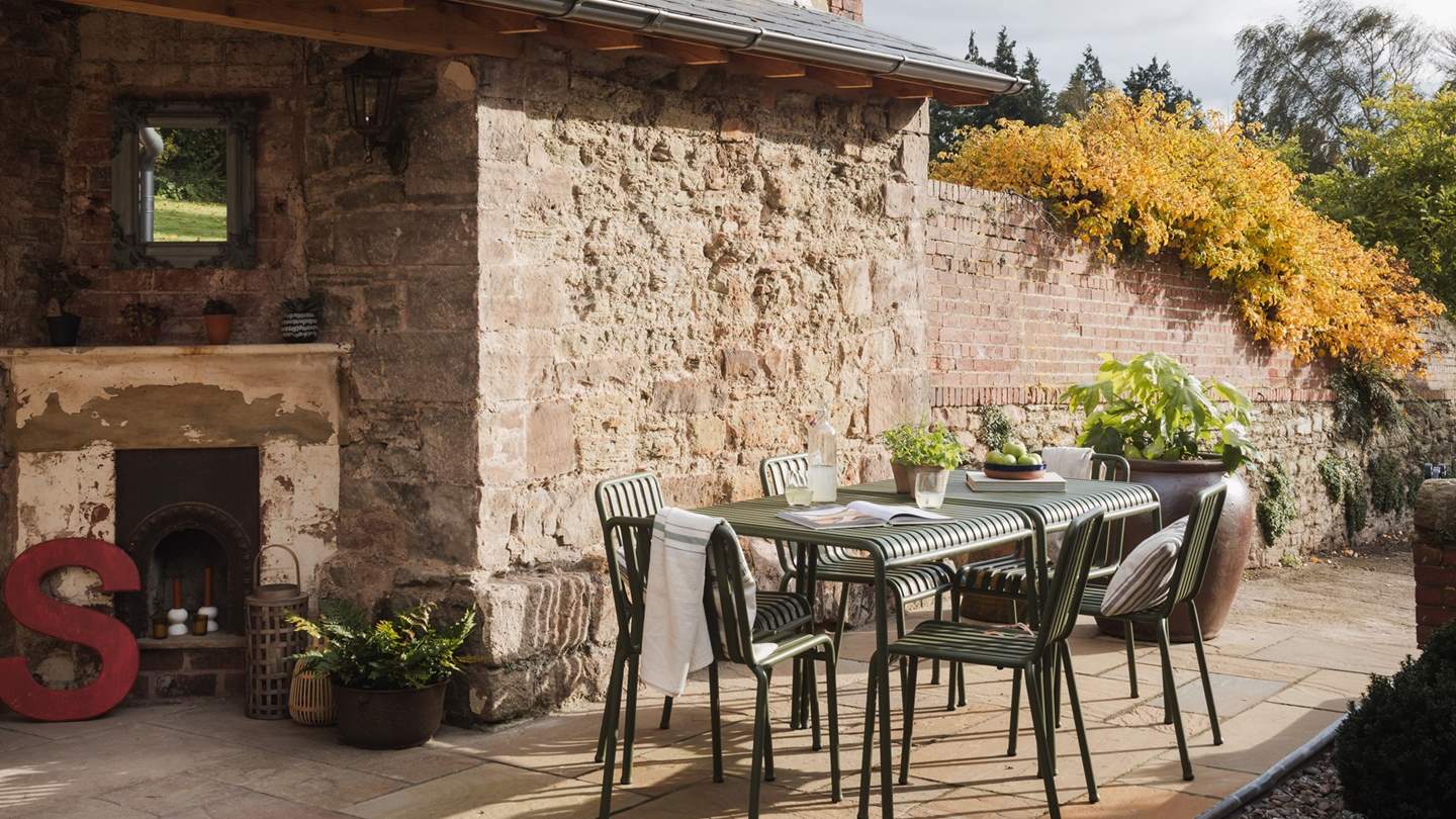 There's ample space outdoors to soak up the atmosphere of this dreamy corner of the world 