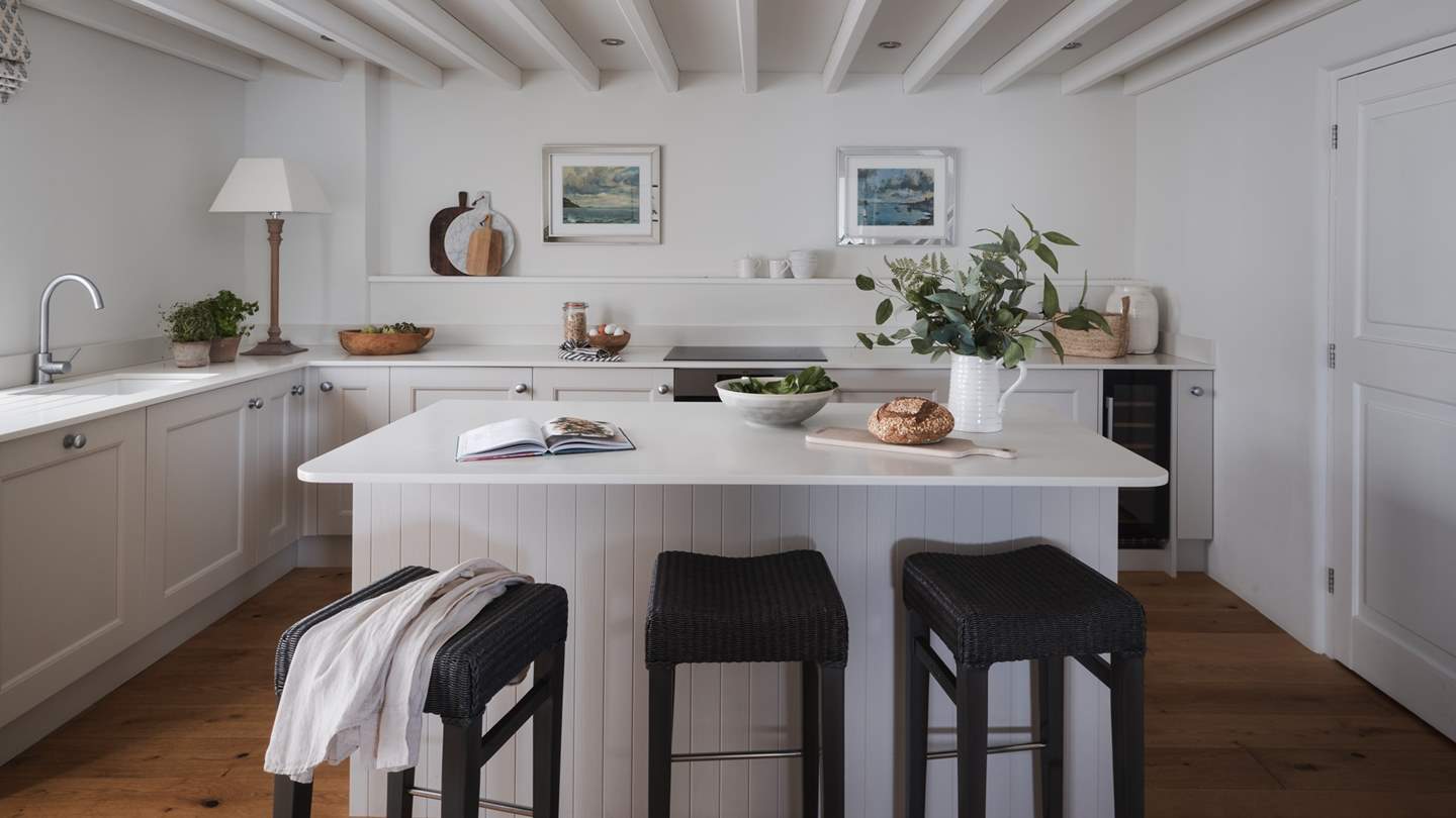 The kitchen resides on the ground floor and awaits with everything you need for culinary creativity