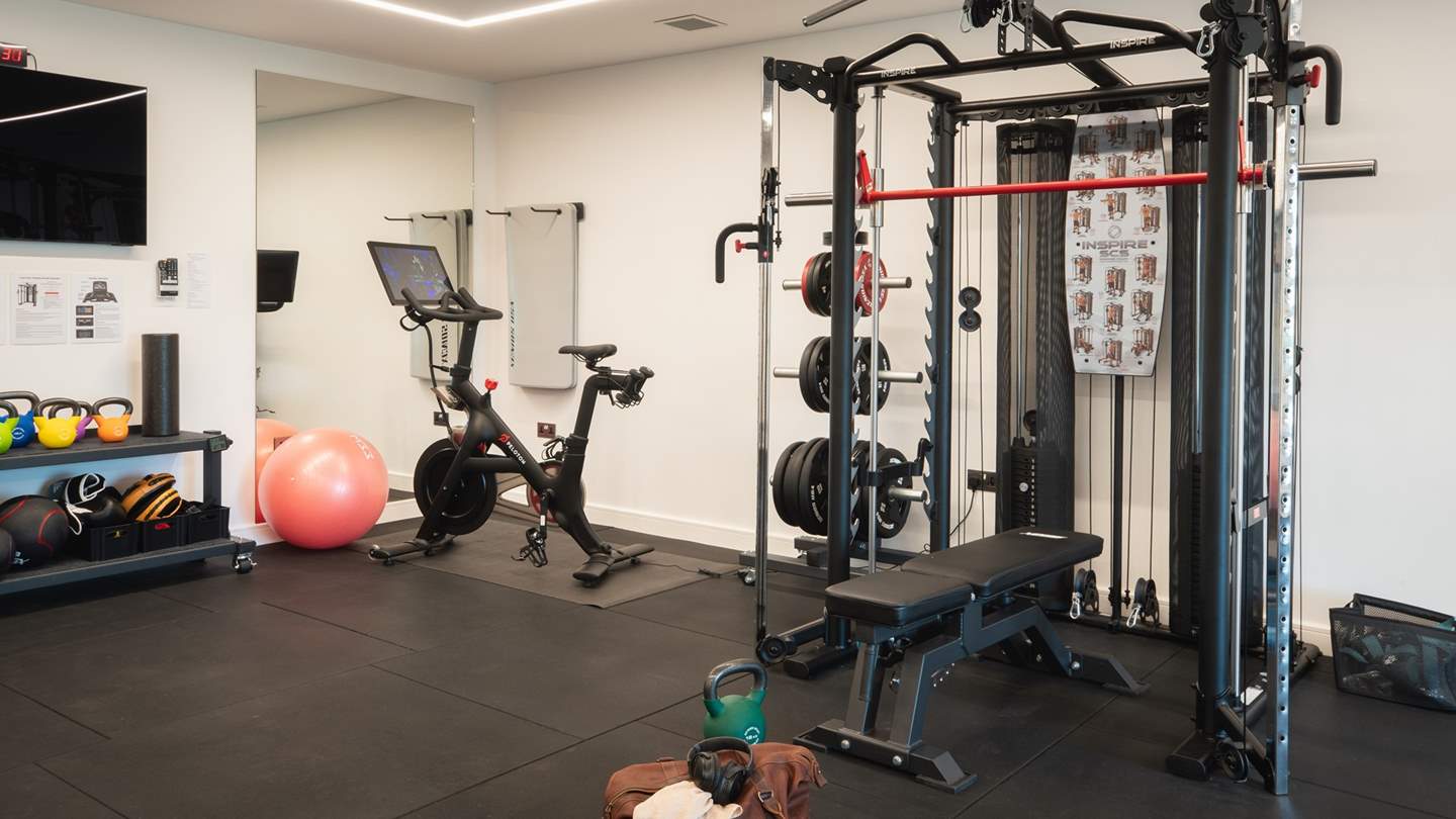Affording the best workouts and encouraging moments of mindfulness is Trevear Estate’s onsite gym