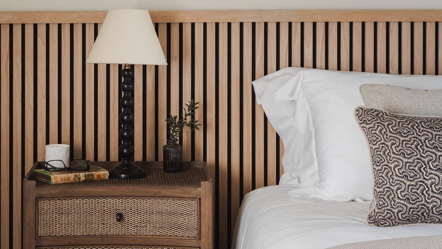 Draped in fine linens which beckon for slow mornings and cosy eves