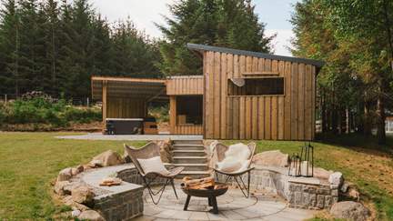 Cosy beside the fire pit and admire Birkenbaud's untamed surrounds... 