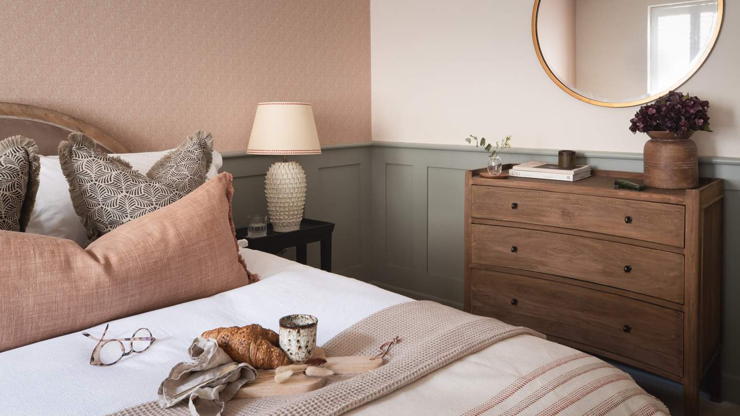 In addition, you'll find waffle bath robes and spa slippers to complement those self-care rituals, plus plenty of storage space for luggage