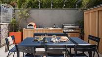 Perfect for the summer months, you'll find a pizza oven and barbeque to accompany alfresco meals