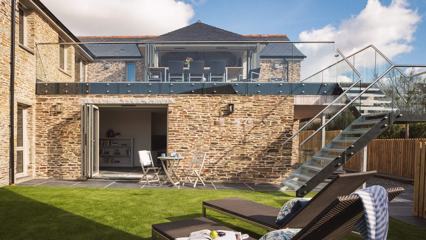 Enjoy alfresco living on blue sky days