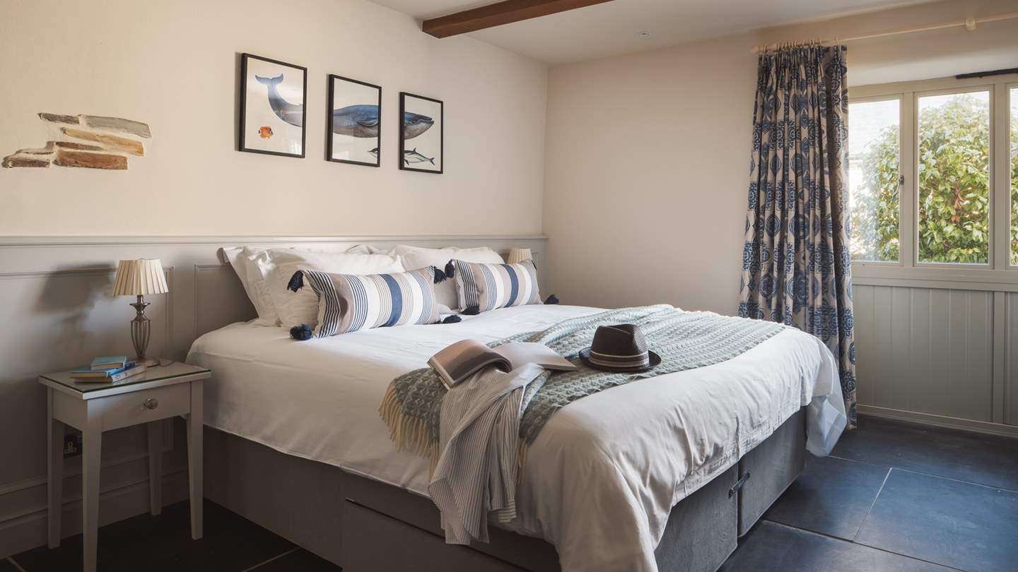 Wonderfully private, bedroom three has a zip-and-link bed for flexible sleeping arrangements 