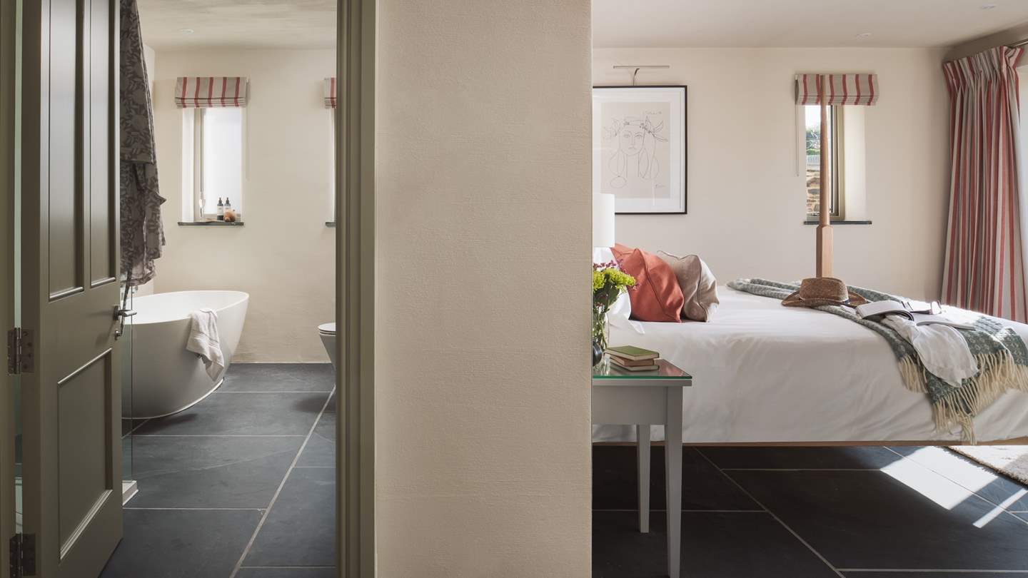 Bedroom four boasts a large ensuite bathroom, complete with a bathtub for two plus a shower 