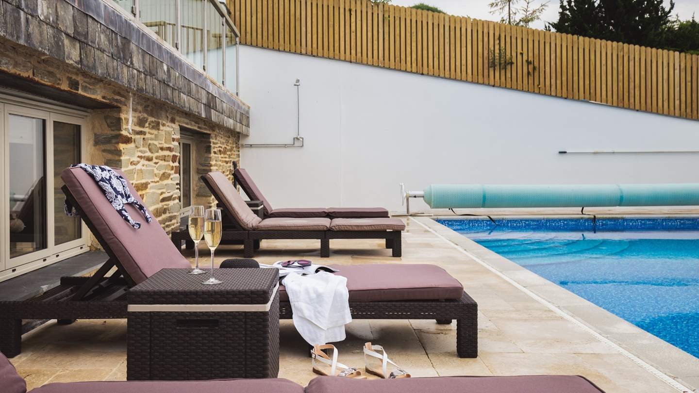 A large terrace in front of the living area offers plenty of space to lounge on slow afternoons at Lowen