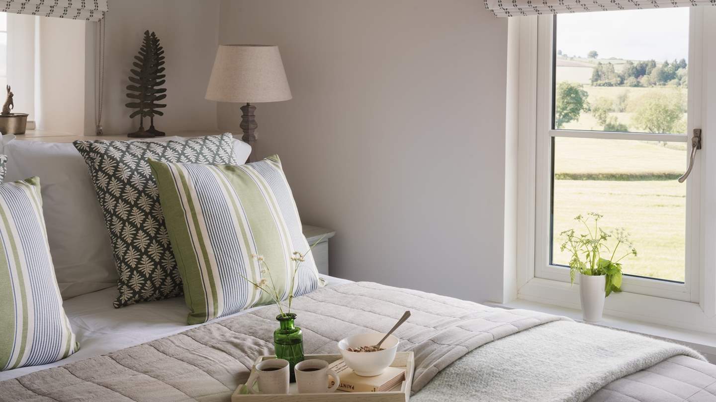 The master bedroom is a blissfully inviting space