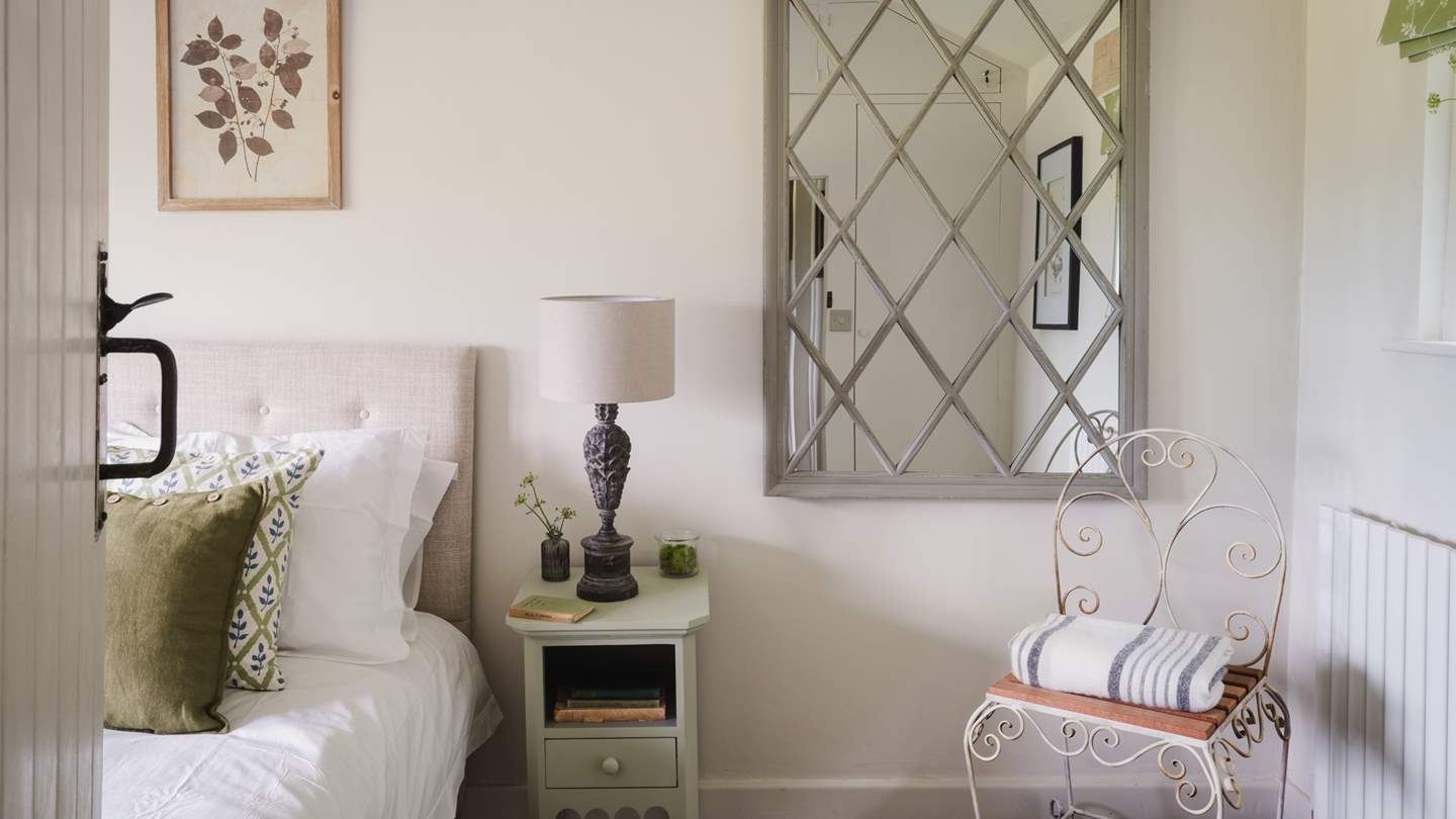 For storage, you will find a cupboard and drawers, plus a desk and chair handily positioned should you need a quiet moment to catch up on an email or two