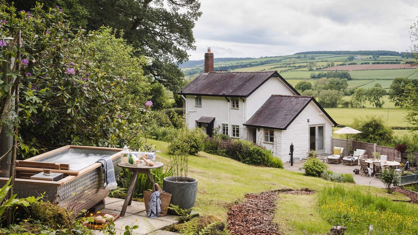 On the upper level, uncover stunning views across patchwork fields