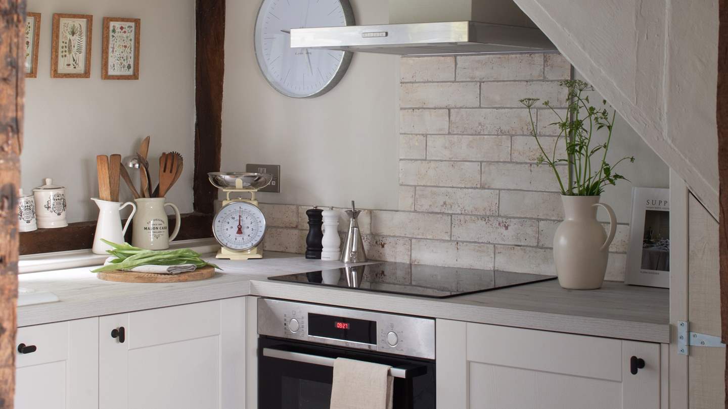 The kitchen is fully equipped for all your staycation needs...