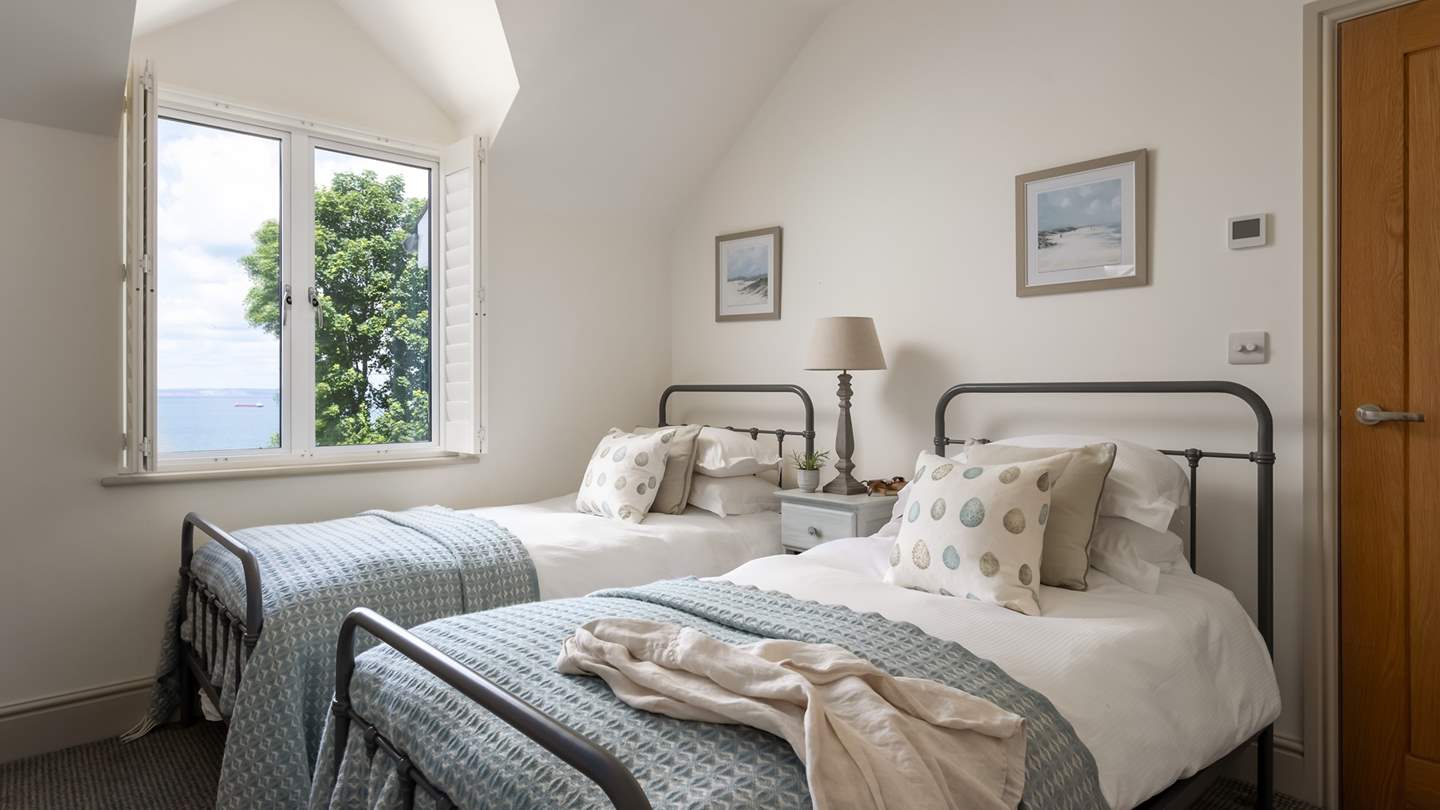 The twin second bedroom rests on the first floor and is just perfect for children or friends