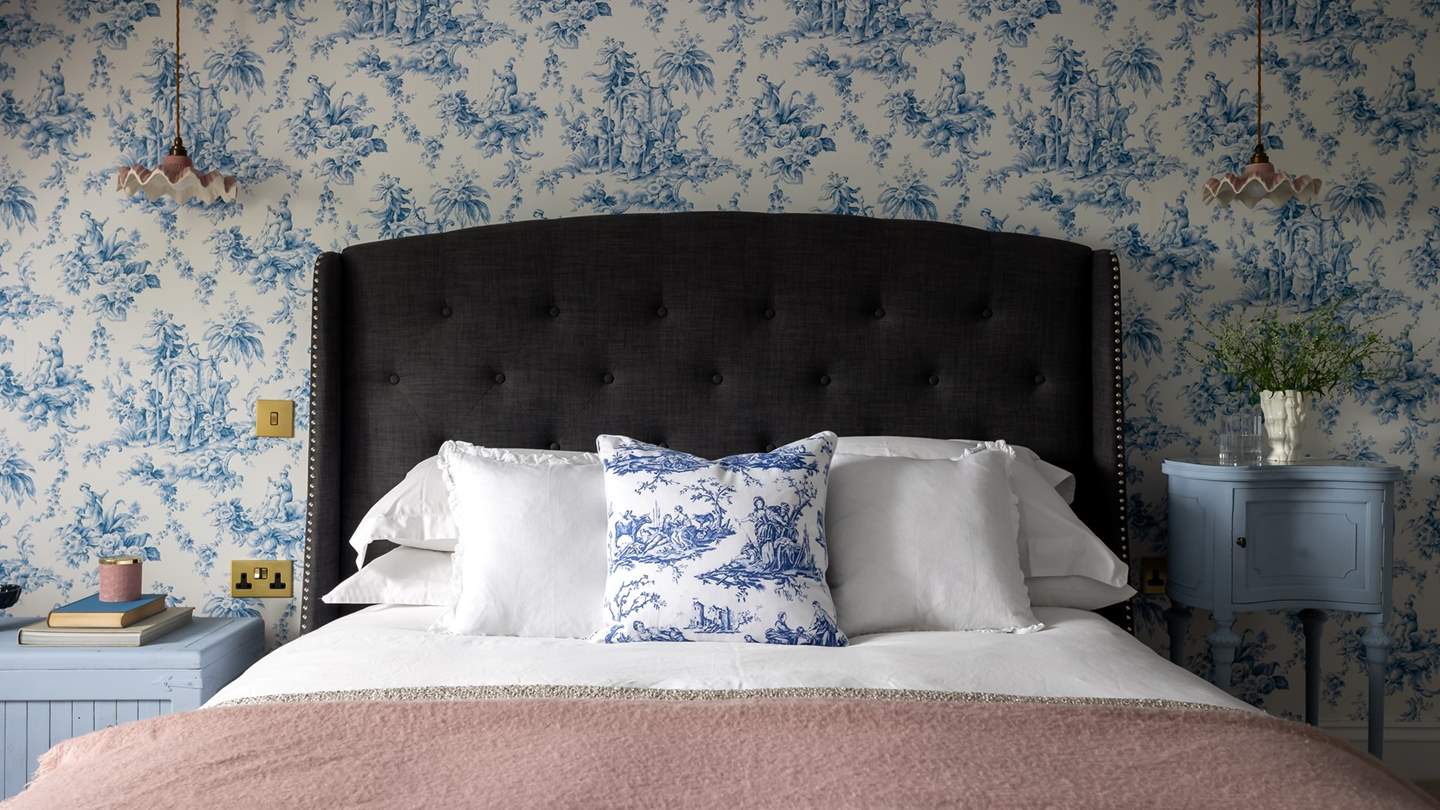 A super king-sized bed awaits for soothing slumbers...