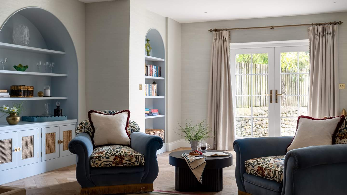 Elegant and cosy, the sitting room is a sanctuary for staycation moments gathered together 