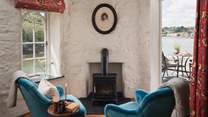 Promising a darling wood burning stove for savouring cosy moments