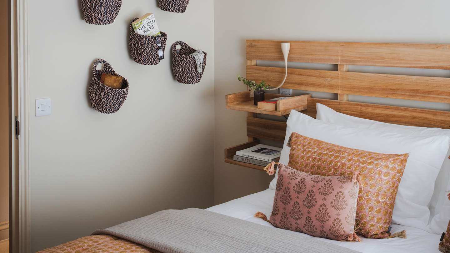 Dressed in tranquil tones of rose and gold, lingering lie-ins and early nights can be savoured from this calming idyll