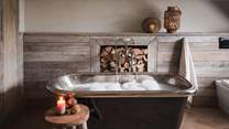 A realm of rusticity resides in every bathroom space... 