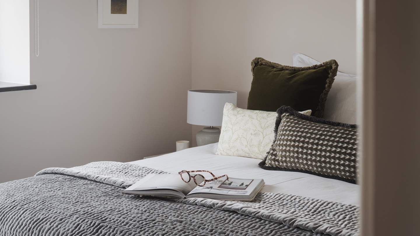 Dressed in soothing hues and lust-worthy linens for a blissful nights repose 