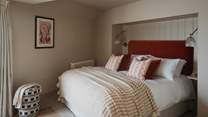 The first bedroom is the beautiful master suite, located on the ground floor
