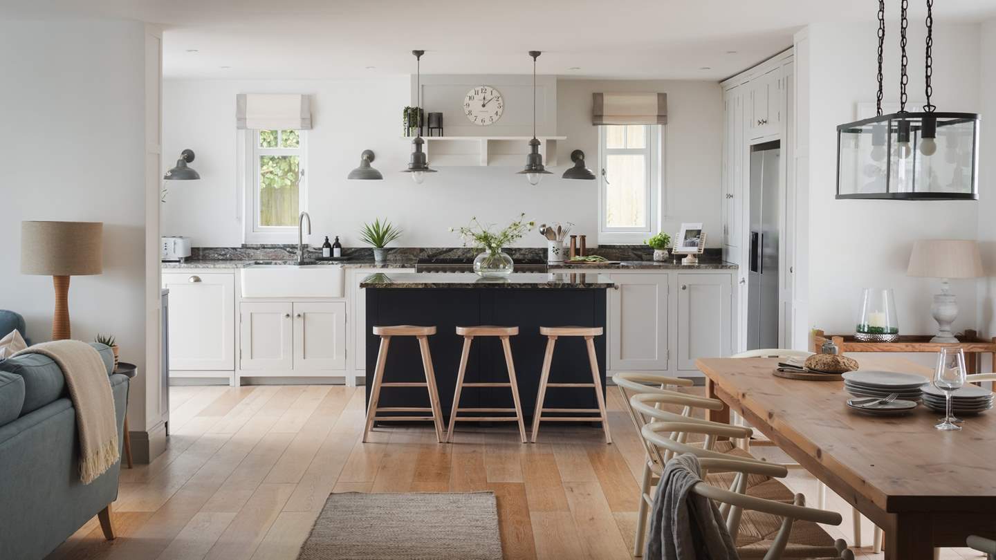 Marisol’s open-plan kitchen and dining room is a sanctuary for the lovers of culinary arts