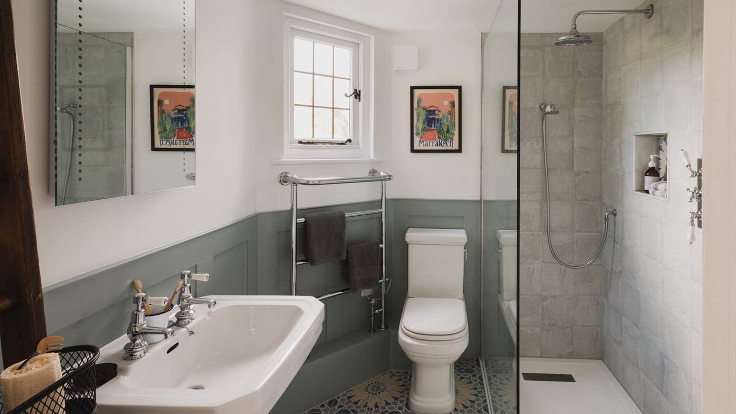 Rejuvenating mornings reside here with a walk-in shower...