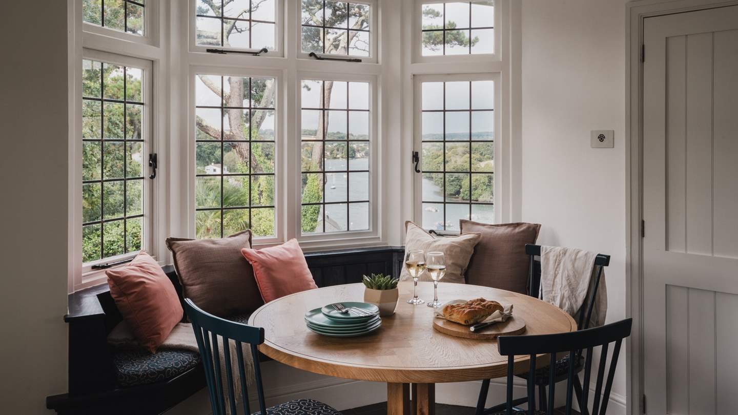 Savour leisurely brunch alongside creek views...