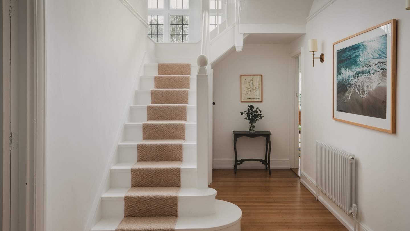 A set of stairs lead you to five of Serenata's six bedrooms