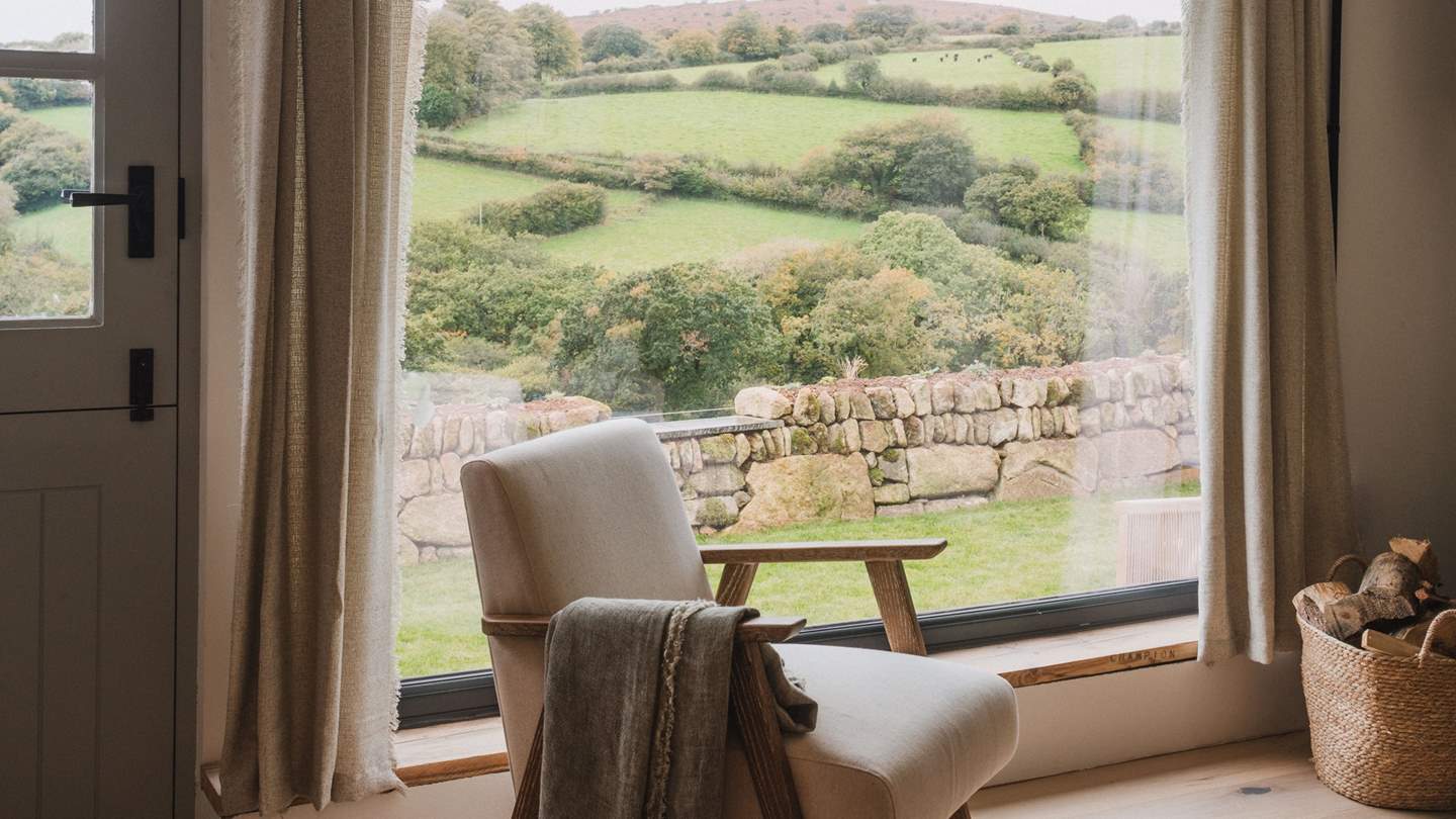Savour slow mornings with roasted blends and valley views from the linen occasional chair 