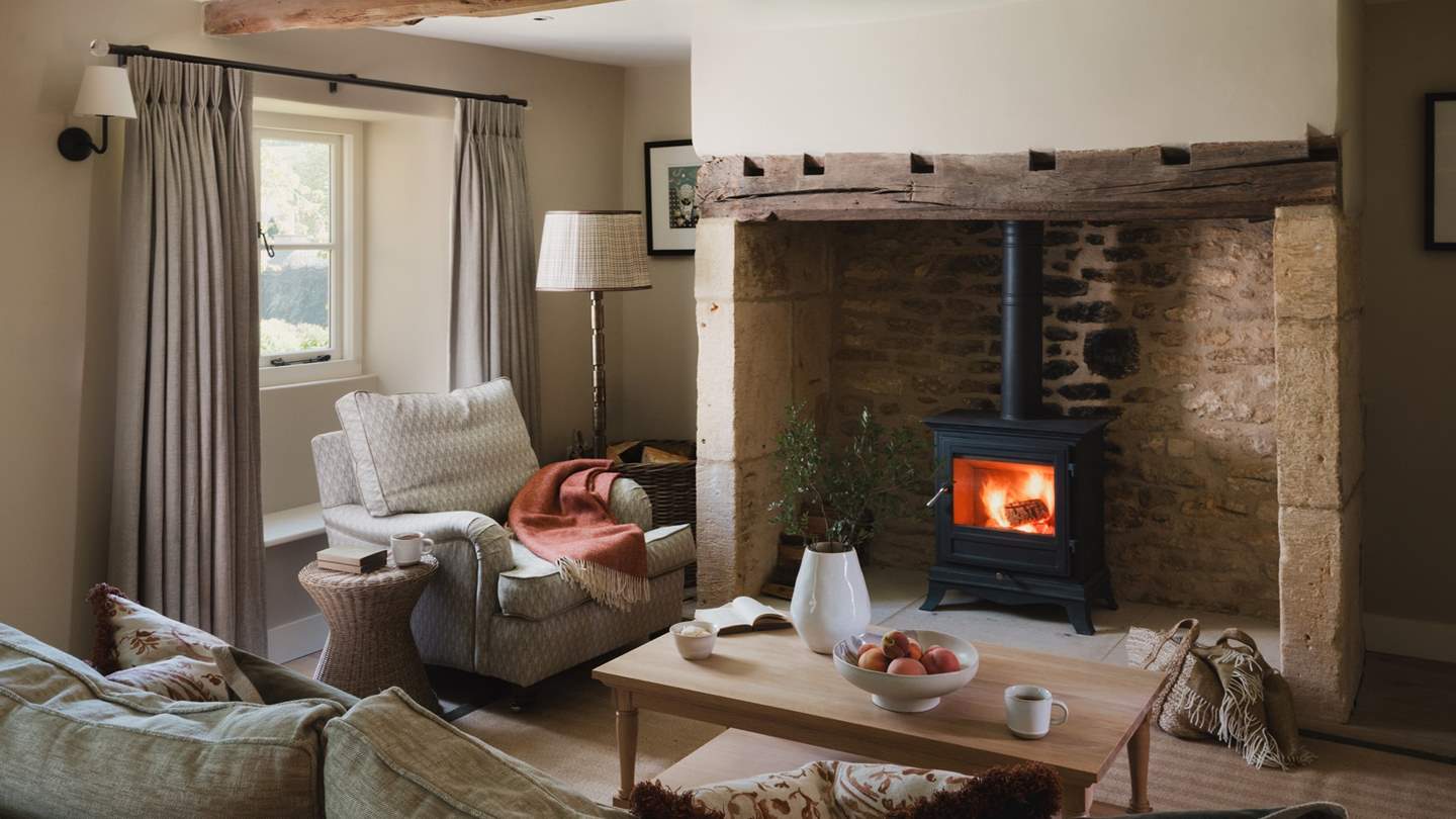 With heavenly interiors and a wood burning stove, a divine dwelling awaits
