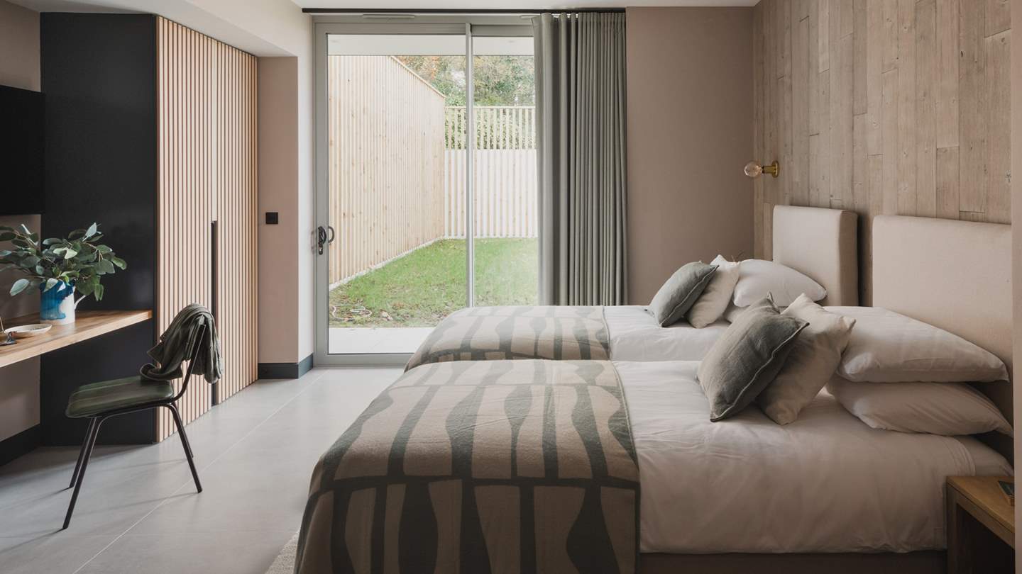 Perfect for children or friends, the fifth bedroom is home to a super king bed that can be transformed into two singles upon requirement