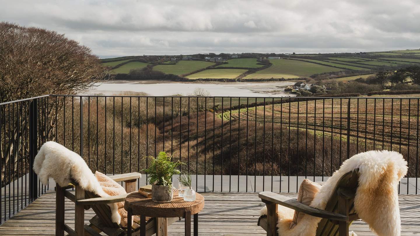 Accessible from four of the divine bedrooms is the expansive first floor balcony, wrapping around the east elevation 