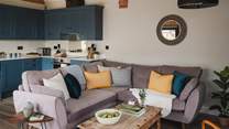 Primrose promises an inviting space for four to rest and recharge within the open plan living and dining space