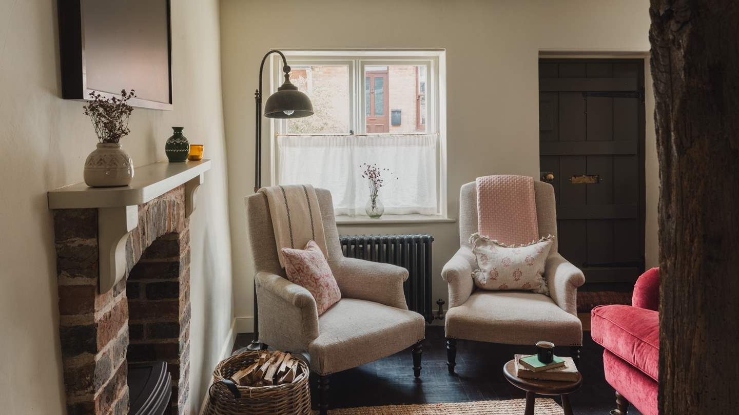The living room is a sanctuary for the seekers of cottage calm