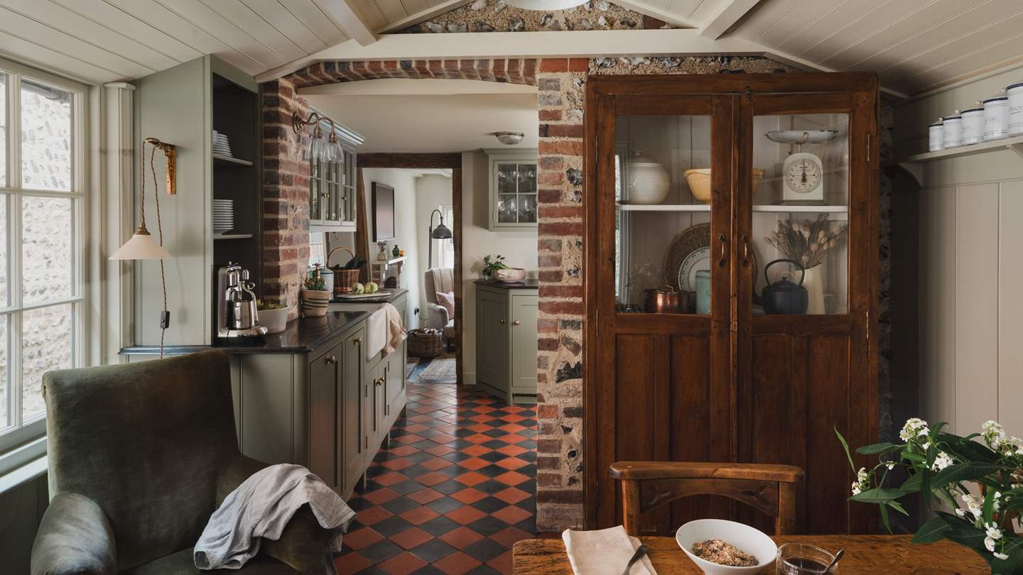 Flint Cottage promises a timeless feel with period furnishings and reclaimed touches throughout