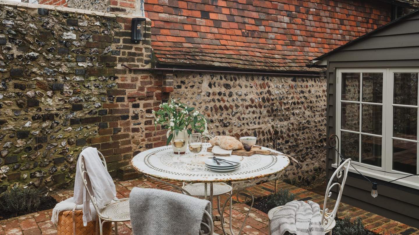 A dreamy space for sun-kissed brunches and starlit soirees, the courtyard garden is a heavenly scene with historic walls garlanded in leafy climbers