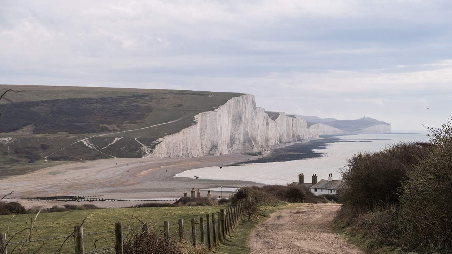 Uncover the famed coastguard cottages at Cuckmere Haven