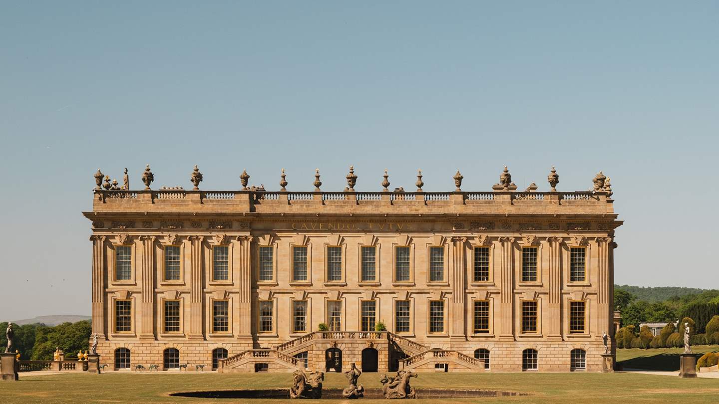 Visit one of the biggest estates in the Peak District, Chatsworth House, with elegant interiors and exquisite gardens